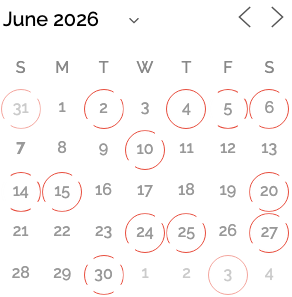 Small calendar, default style