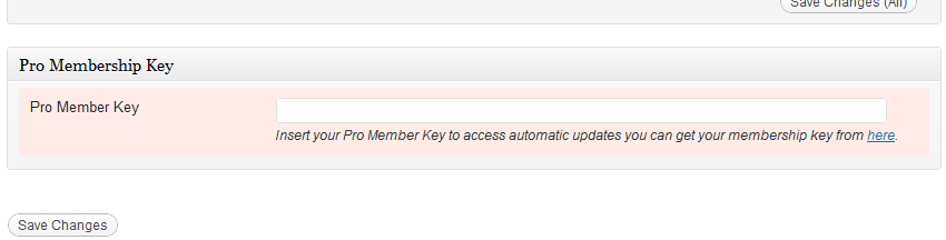 If unfilled, or if your key is not valid/expired, the pane will turn red