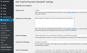 events manager paypal settings
